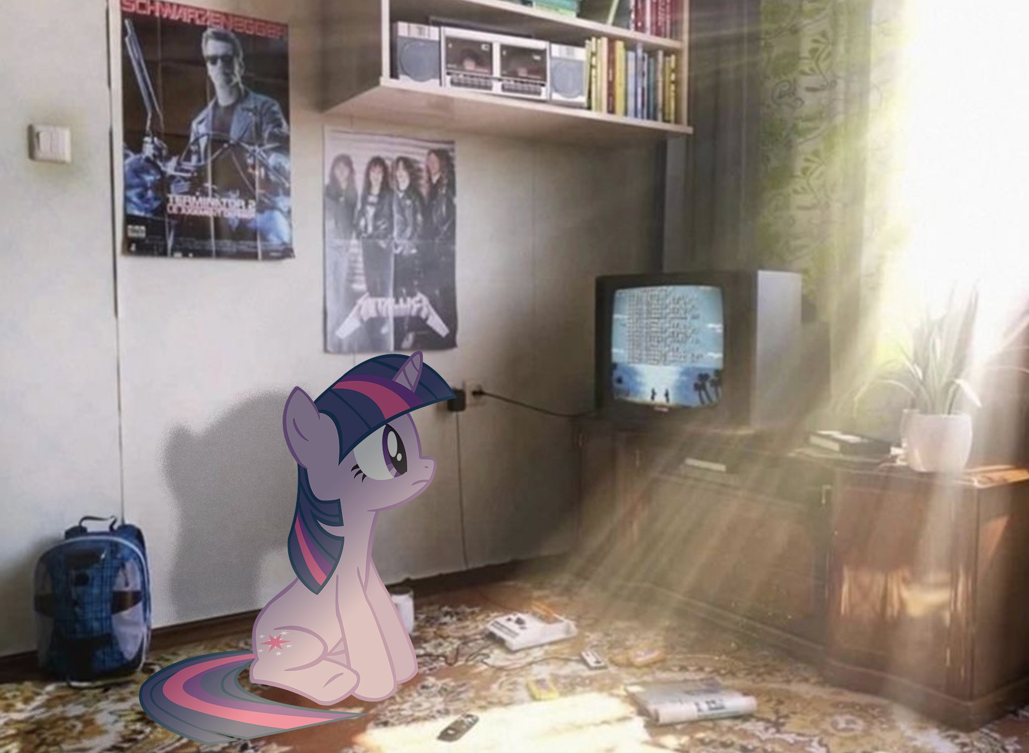 Twilight watching TV